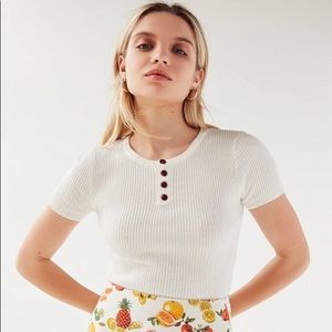 Urban Outfitters Harbor Henley Sweater Tee